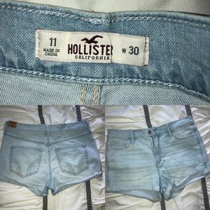 Hollister high rise jean shorts